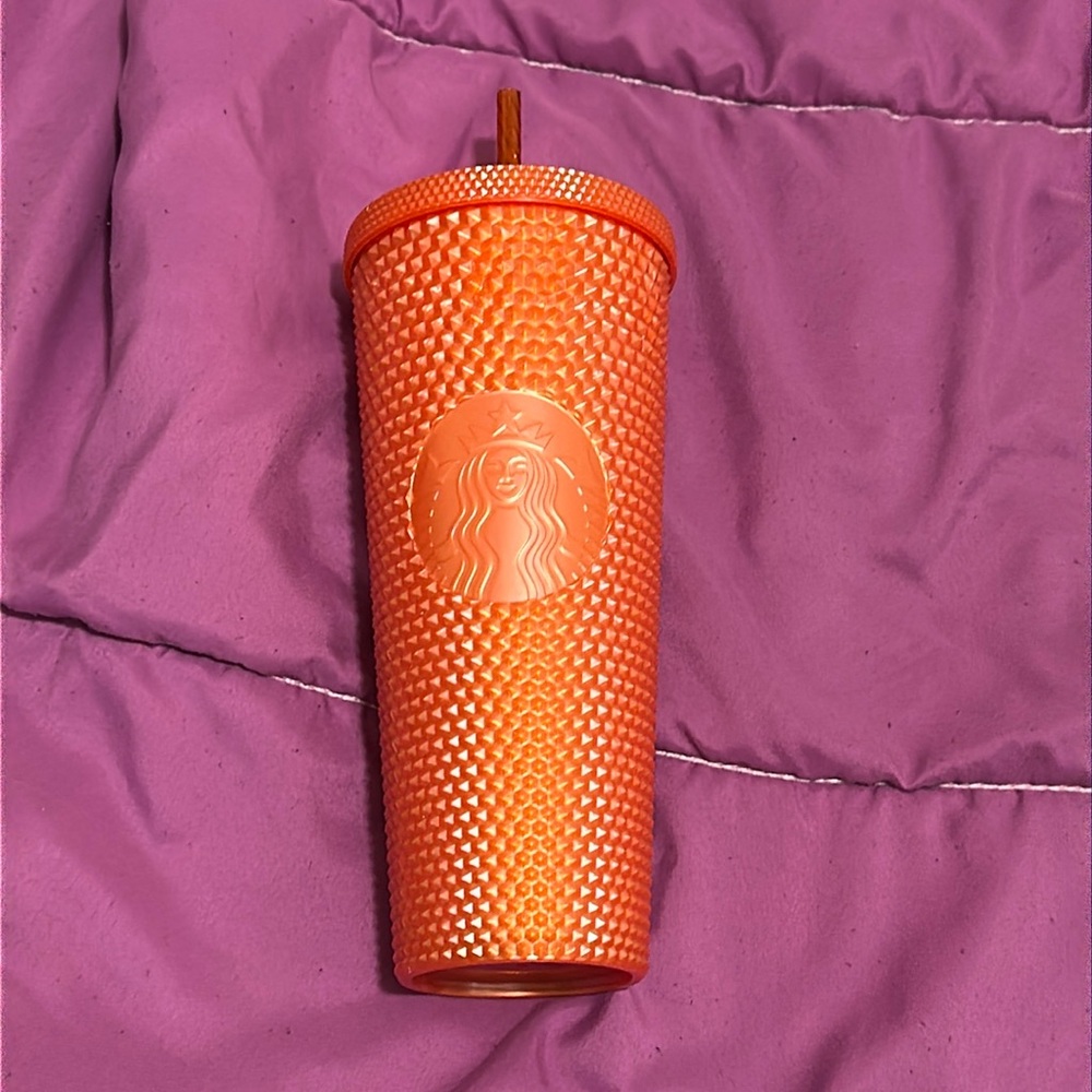 Orange Studded 710ml 2021 Starbucks Plastic Tumbler